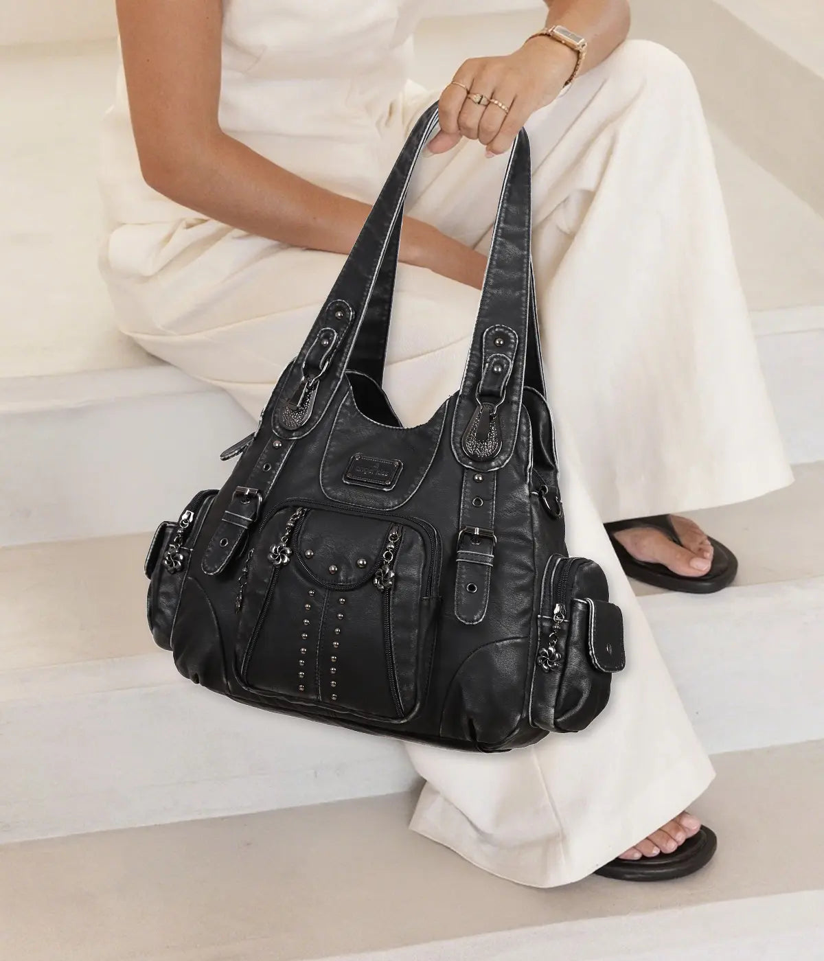 ๐ Tie-Dye Leopard Denim Lightweight Bag Effortlessly Cool, Everyday Ready