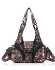 Retro Utility Multi-Pocket Satchel Shoulder-Crossbody Bag