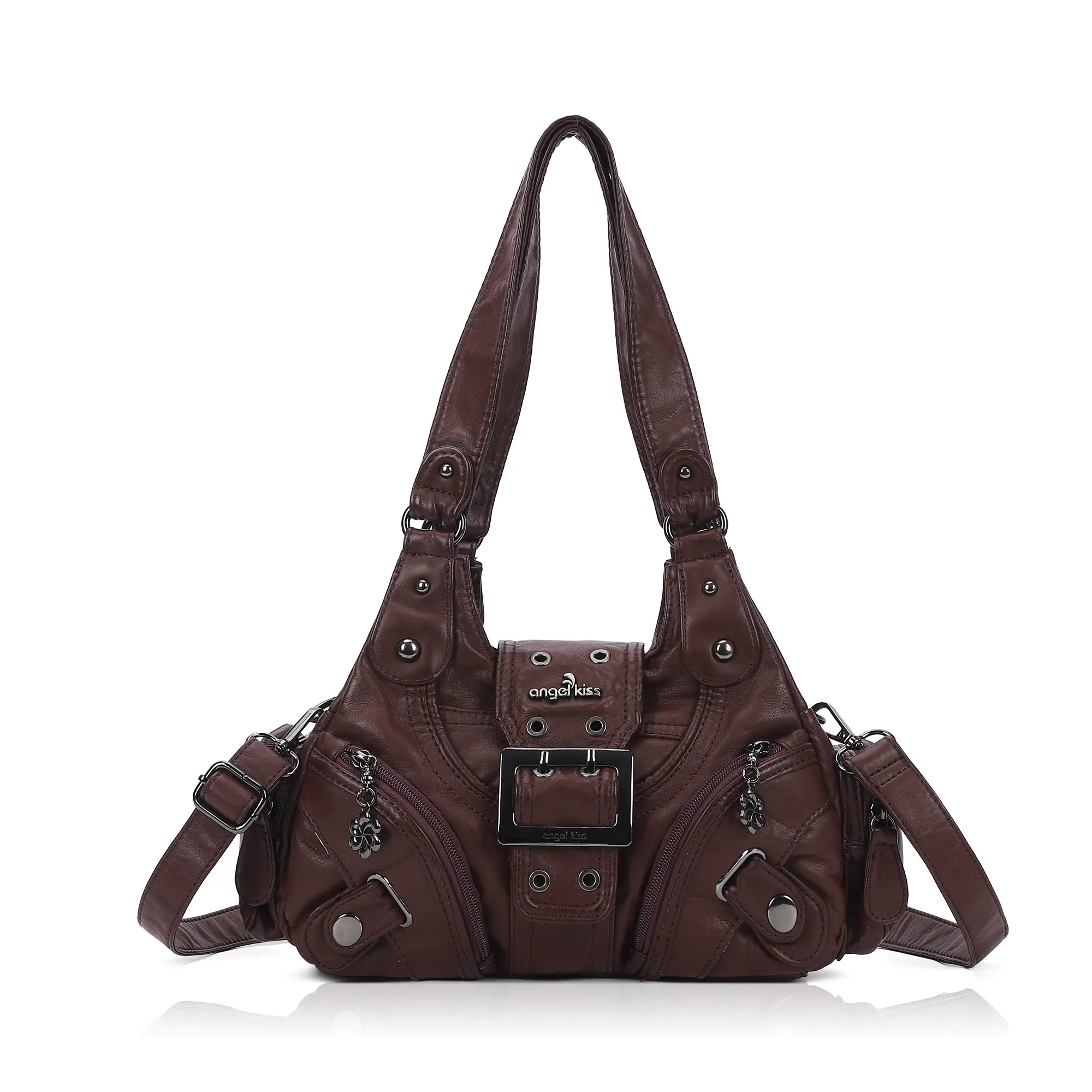 Retro Multi-Pocket Satchel Crossbody Bag | Angelkiss – Angelkiss Bag