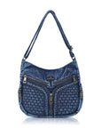 Large Size Street-Style Vintage Washed Denim Bag for Women