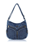 Large Size Street-Style Vintage Washed Denim Bag for Women