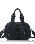 Vintage Green Handbag & Wallet Set|Large Capacity Tote for Women