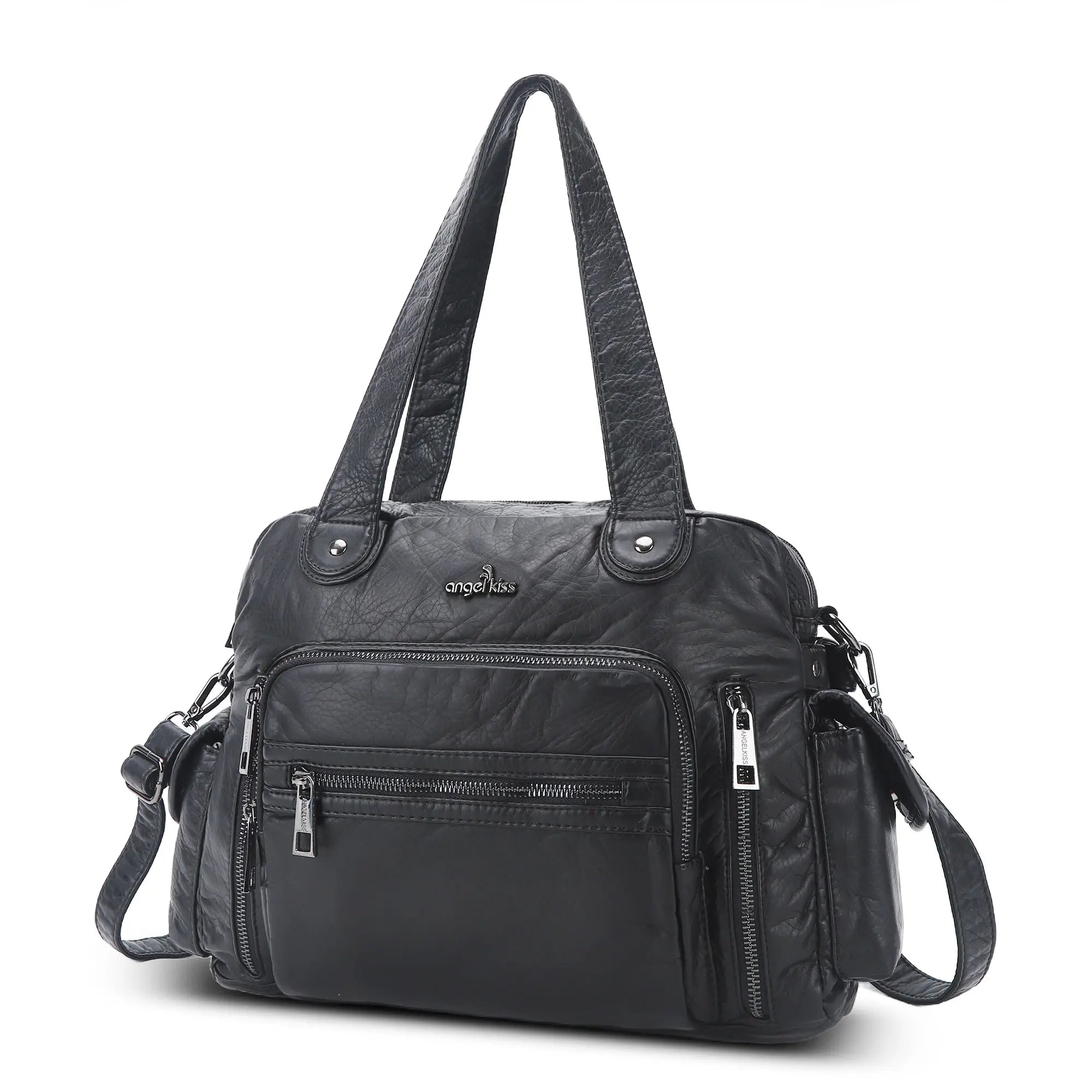 Slim Vegan Leather Tote Bag for Office | Waterproof PU Leather Briefcase for  Women