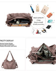 washed roomy Daily women Waterproof unique hobo handbag-Angelkiss Bag