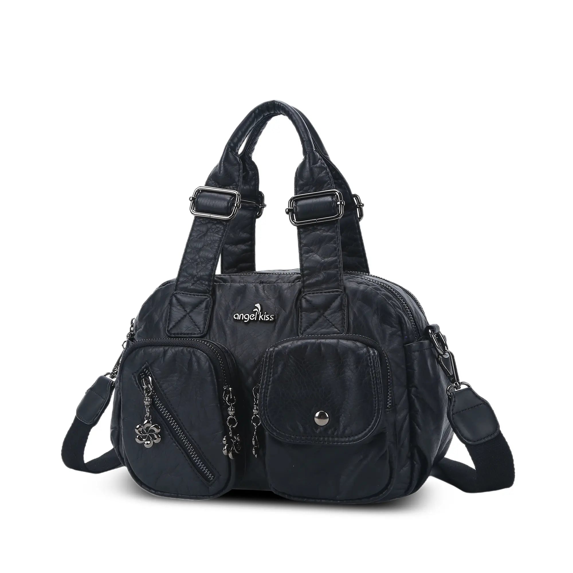 Vintage Green Handbag & Wallet Set|Large Capacity Tote for Women