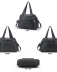 Slim Vegan Leather Tote Bag for Office | Waterproof PU Leather Briefcase for Women