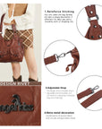 Angelkiss Urban Wash Leather Shoulder Bag