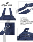 Washed Leather Handbag Unique Style For Women-Angelkiss Bag