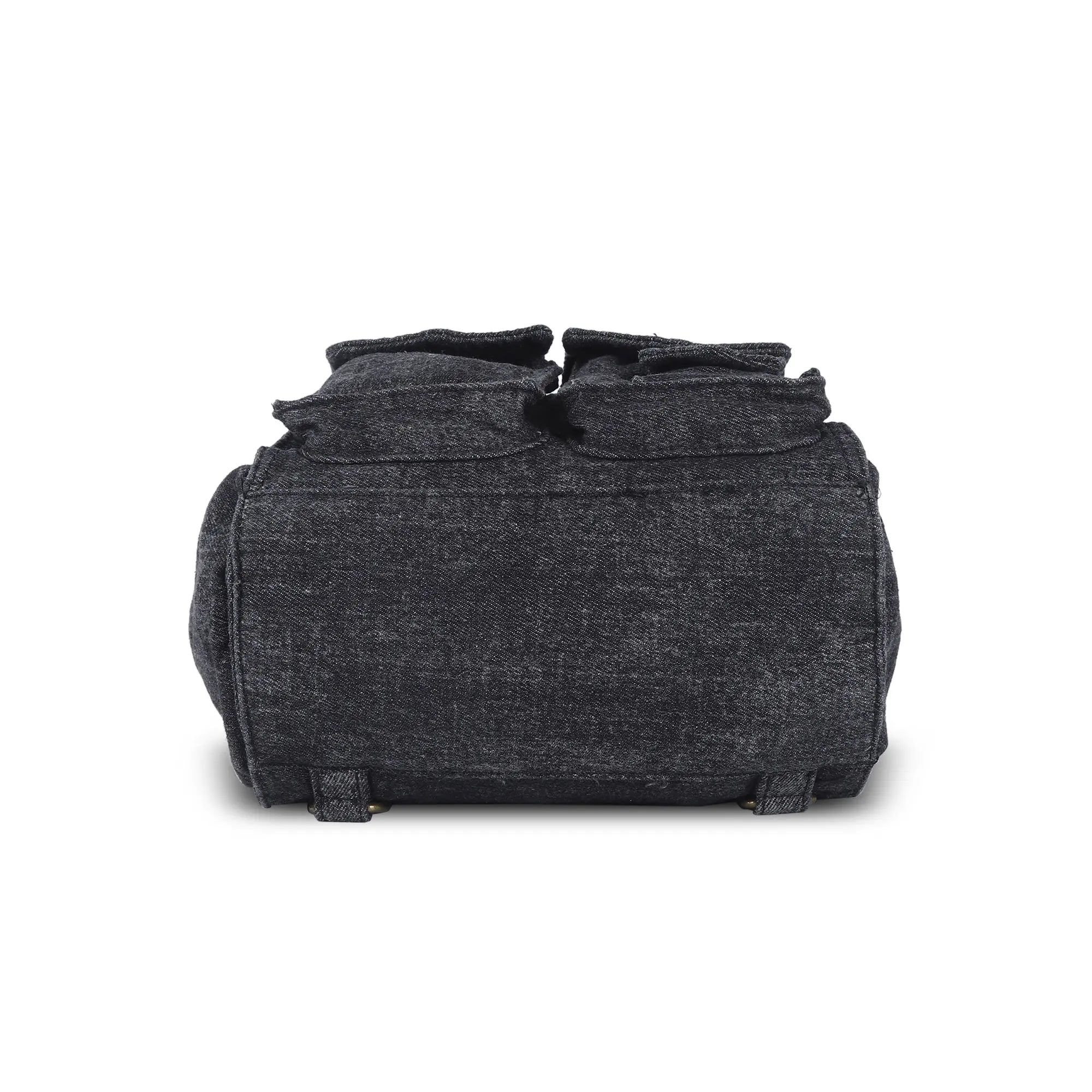 Denim Vintage Backpack – Multi-Pocket Convertible Tote for Commuting & Daily Use