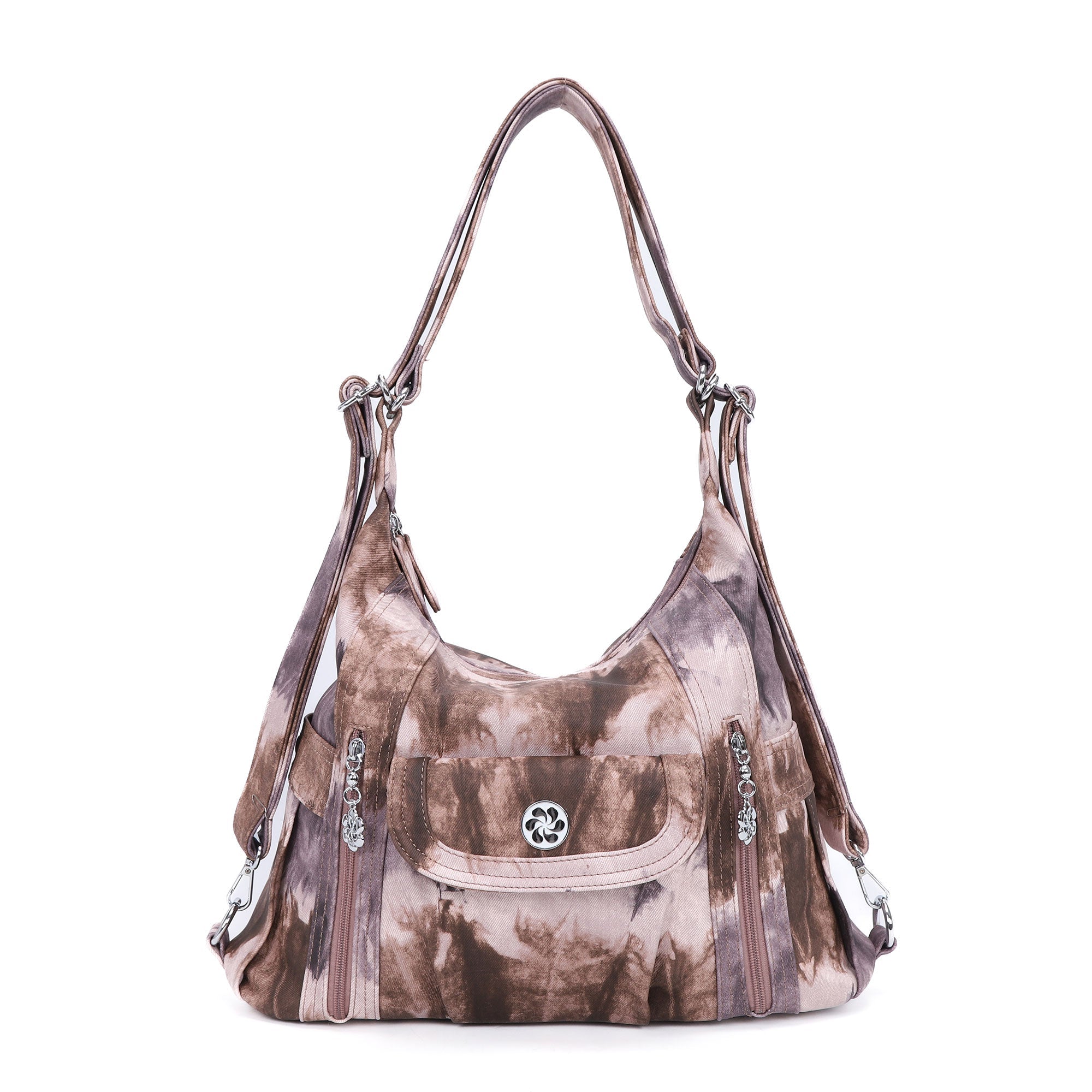 Steedy Denim vintage tie-dye tote bag-Angelkiss Bag