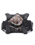 Retro Utility Multi-Pocket Satchel Shoulder-Crossbody Bag
