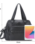 Versatile vegan leopard print handbag