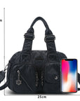 Vintage Green Handbag & Wallet Set|Large Capacity Tote for Women