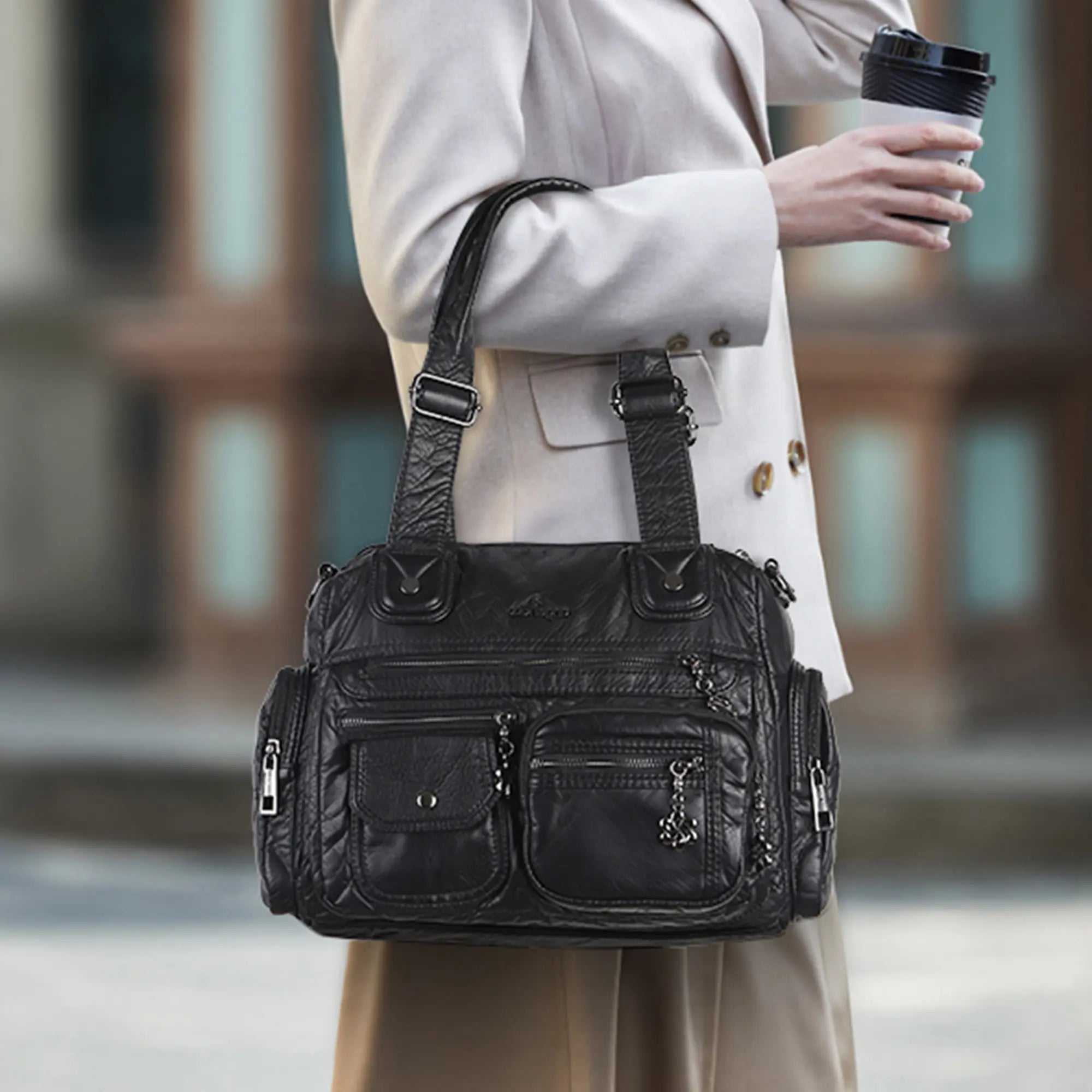 Vegan Leather Bags for Work Tote handbag & Carryall & Laptop Bag