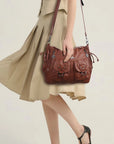Angelkiss Urban Wash Leather Shoulder Bag