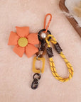 Floral Charm Pendant – Elegant Bloom Accessory for Bags key