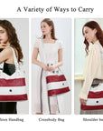 Soft Washed PU Leather Shoulder Crossbody Handbags-Angelkiss Bag
