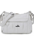 Classic Multi-Pocket Vegan Leather Shoulder Bag – Stylish & Functional