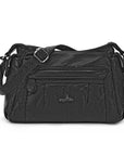 Classic Multi-Pocket Vegan Leather Shoulder Bag – Stylish & Functional