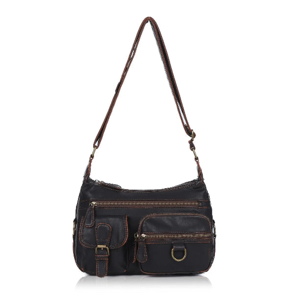 Refined Vegan Leather Crossbody Bag (Small) - Angel Kiss Bag