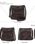 Women's tie-dye denim vintage crossbody bag-Angelkiss Bag