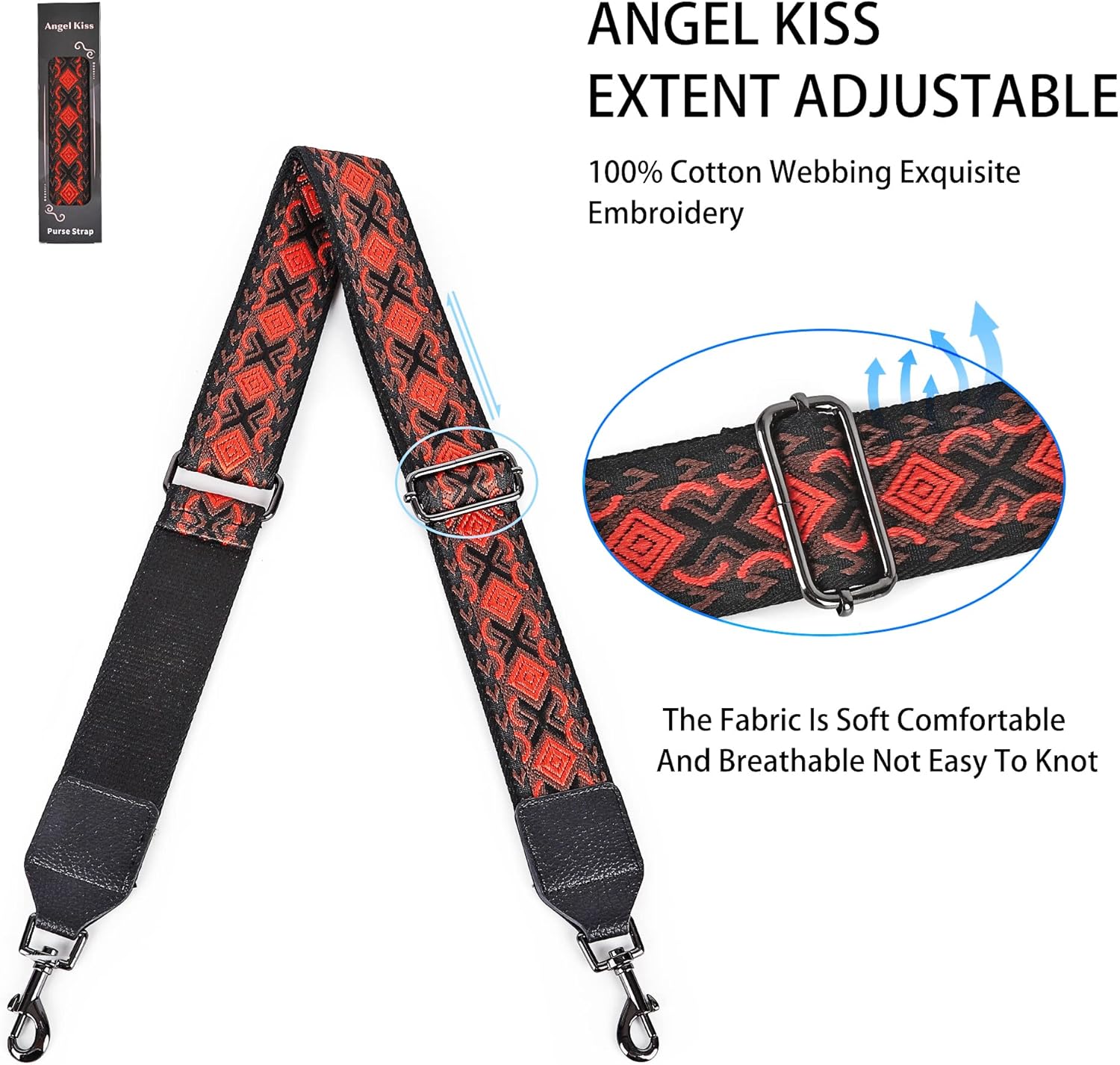 Angel Kiss Purse strap, 2 "cowhide head instead of reclining adjustable tote strap broadband-Angelkiss Bag