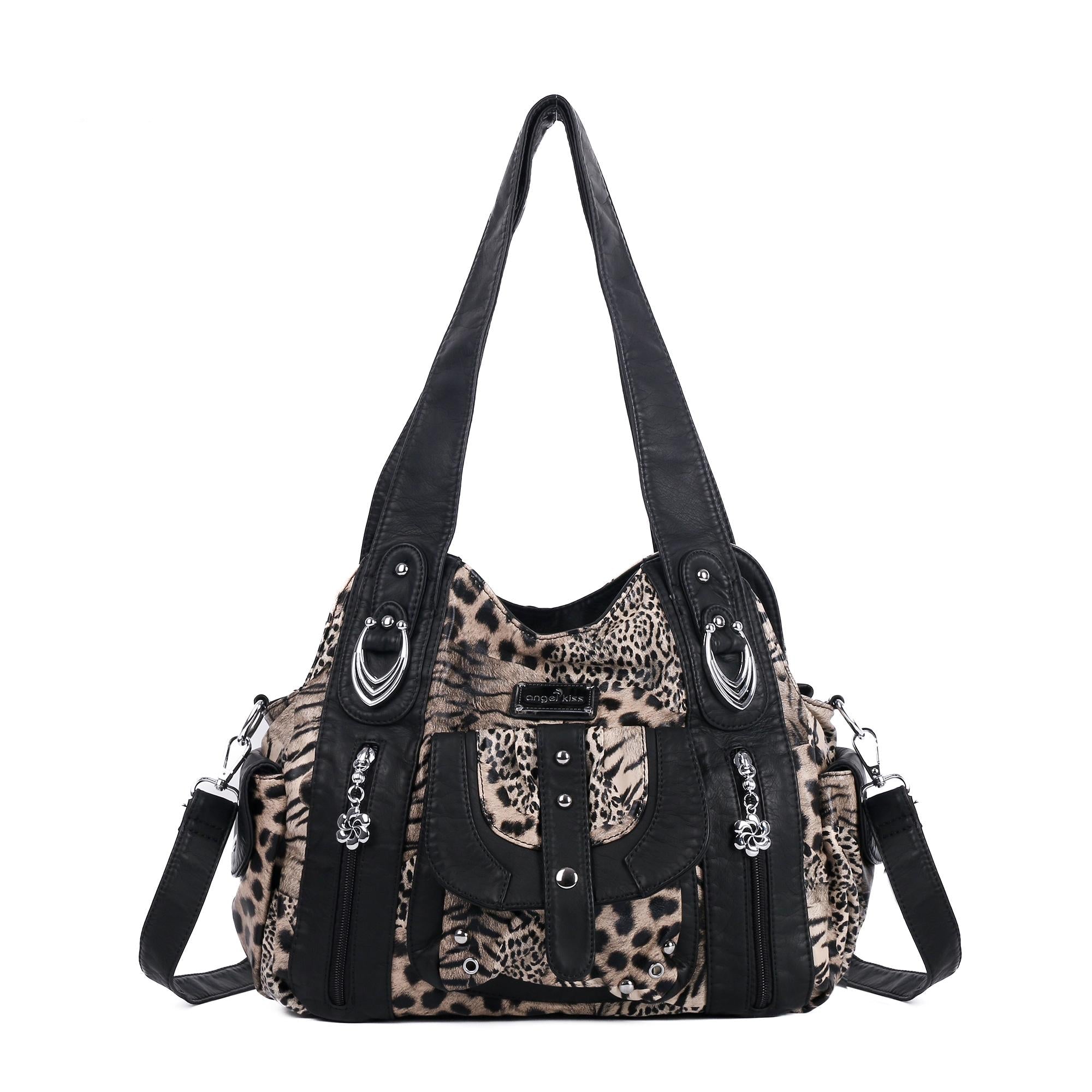 Tote solid color retro tie-dye spacious unique texture of the wandering bag-Angelkiss Bag