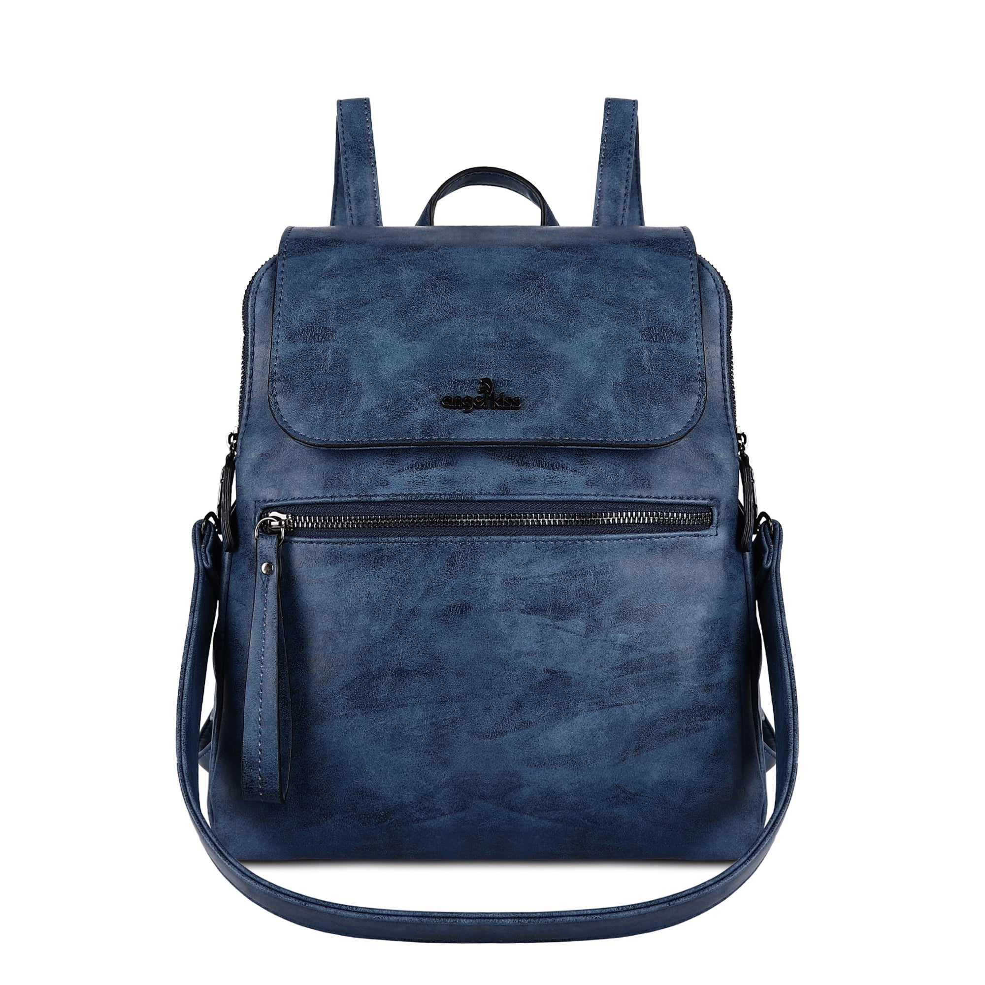 pu leather detachable shoulder strap backpack/crossbody bag-Angelkiss Bag