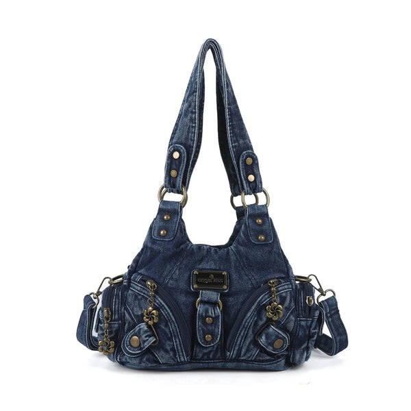 Vintage Denim Crossbody Wallet & Pures