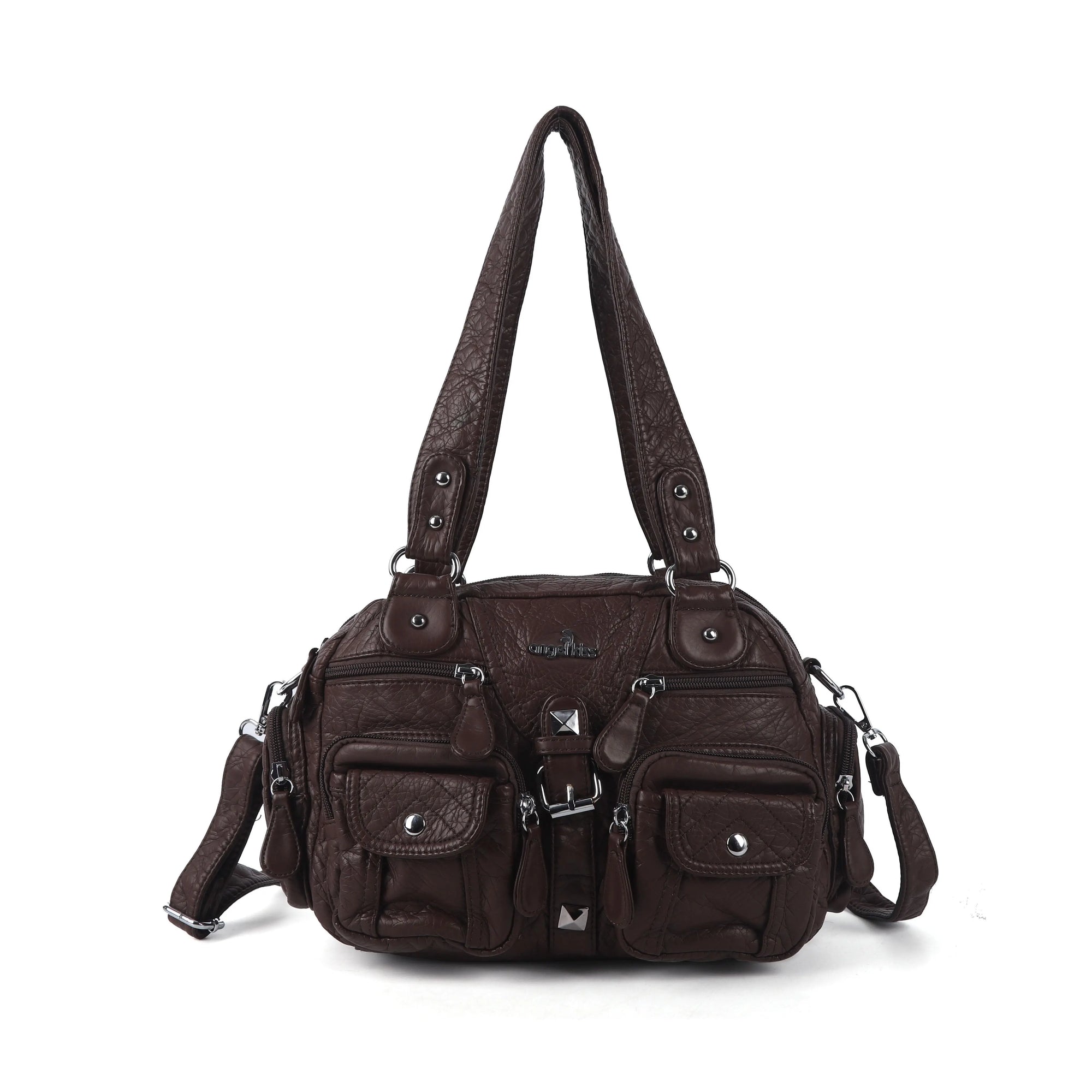 Washed Leather Multi Purpose Design Unique design Crossbody Bag