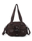 Washed Leather Multi Purpose Design Unique design Crossbody Bag