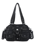Washed Leather Multi Purpose Design Unique design Crossbody Bag