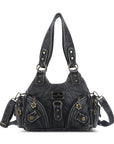 Retro tie-dye adjustable chic shopping tote