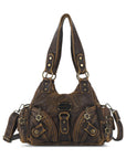 Retro tie-dye adjustable chic shopping tote