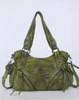 Faded Violet Vegan Leather Tote / Crossbody Bag