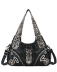 Hobo Bum Shoulder Bag, wash nylon leopard multi-purpose design shoulder bag