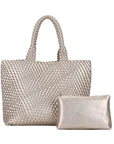 Angelkiss PU Leather Tote Bag with Pouch – Elegant Everyday Handbag