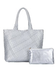 Angelkiss PU Leather Tote Bag with Pouch – Elegant Everyday Handbag