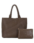 Angelkiss PU Leather Tote Bag with Pouch – Elegant Everyday Handbag