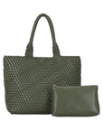 Angelkiss PU Leather Tote Bag with Pouch – Elegant Everyday Handbag