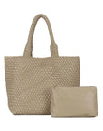 Angelkiss PU Leather Tote Bag with Pouch – Elegant Everyday Handbag