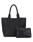 Angelkiss PU Leather Tote Bag with Pouch – Elegant Everyday Handbag