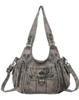 Vintage Slouchy Moto Shoulder Purse