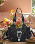 Ladies exquisite chic denim handbag satchel | Angel kiss