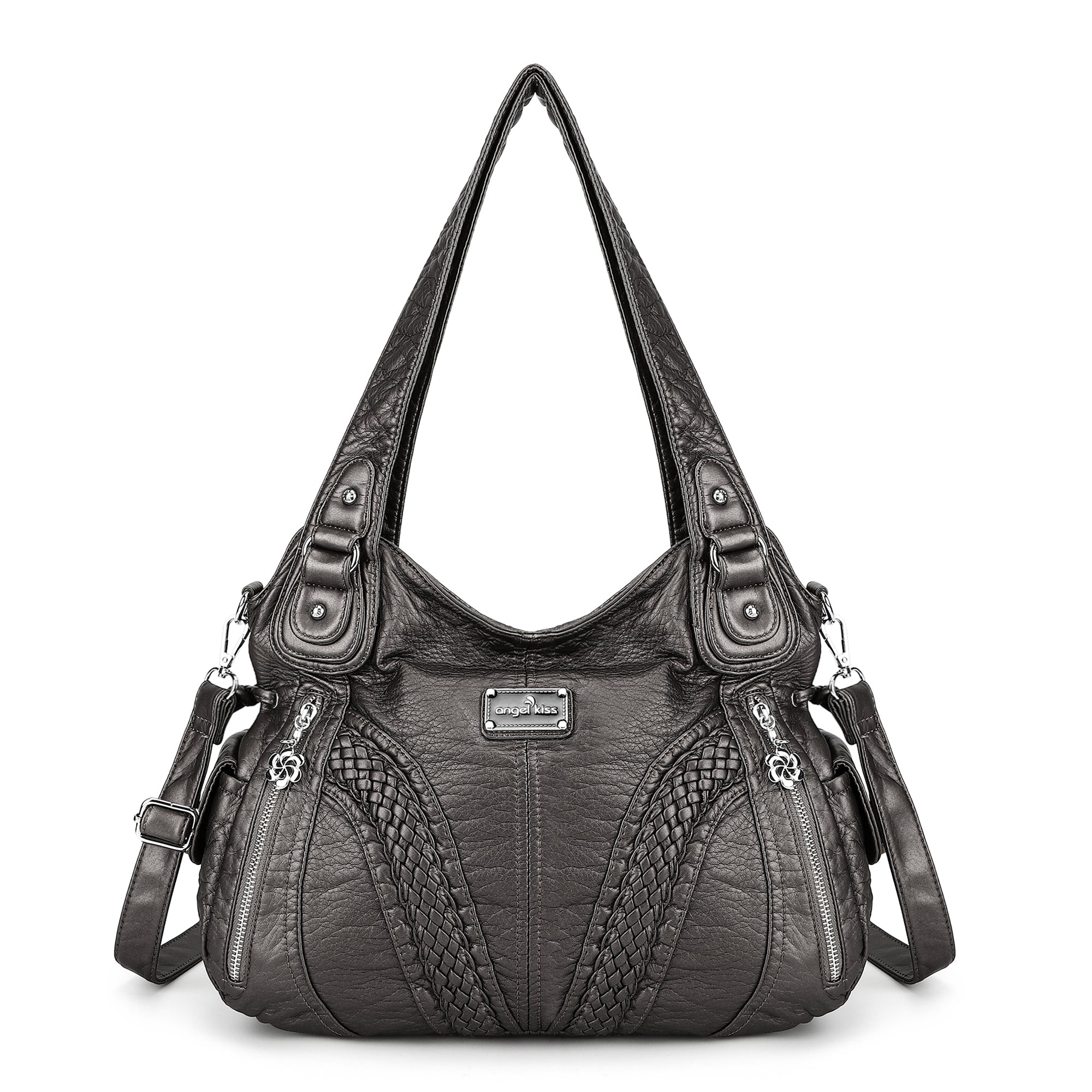 washed Large capacity Daily women Waterproof unique hobo handbag-Angelkiss Bag