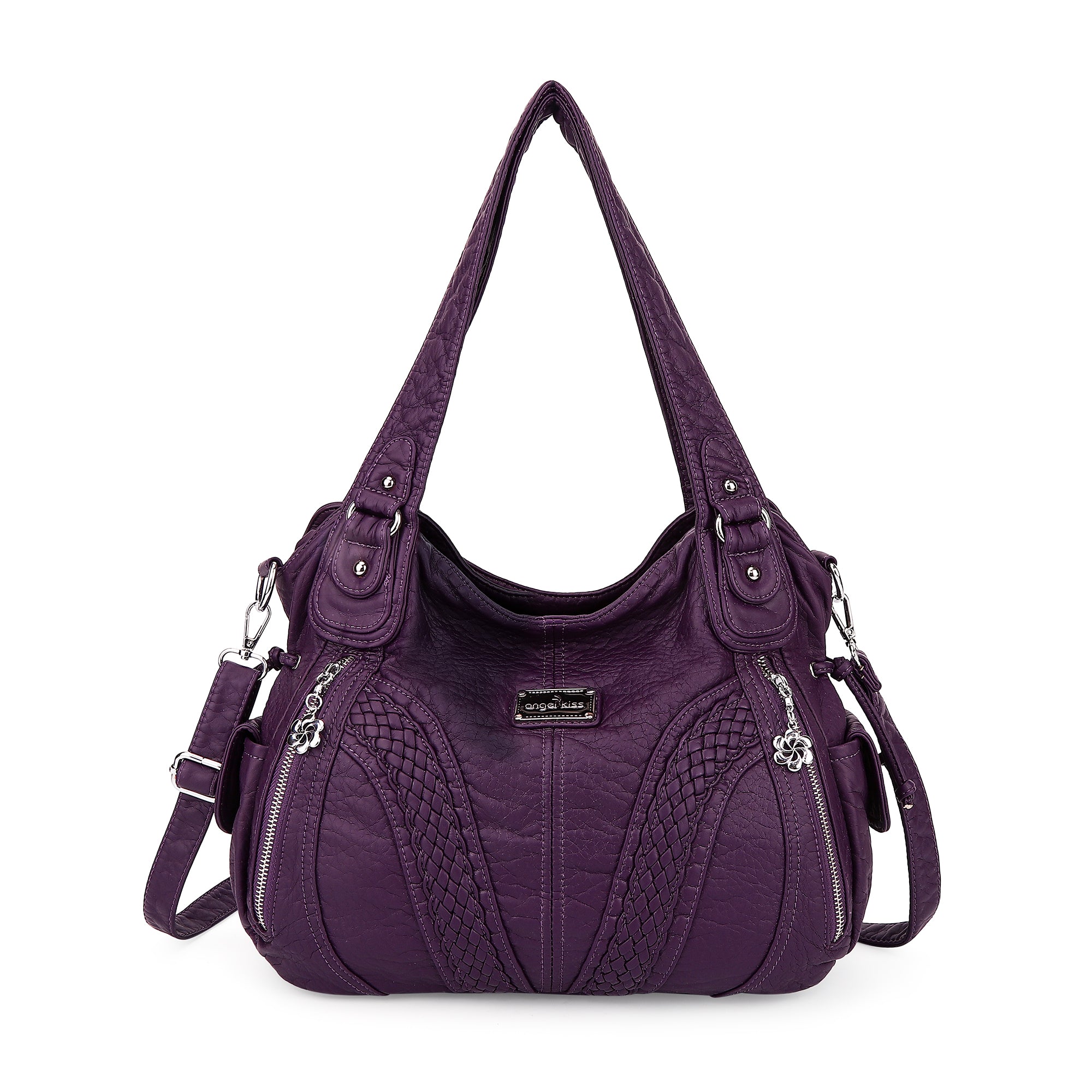 washed Large capacity Daily women Waterproof unique hobo handbag-Angelkiss Bag