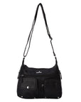 Women's water wash pu leather crossbody bag-Angelkiss Bag