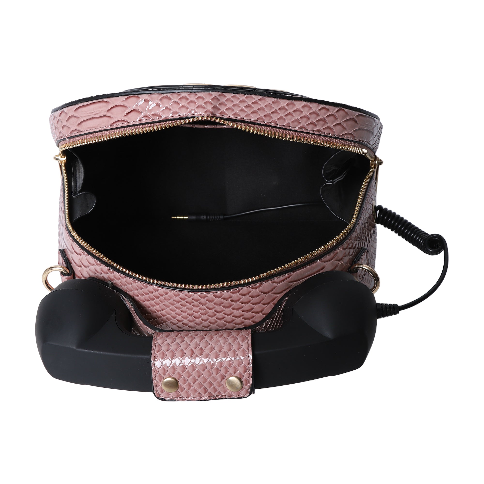 A subtle three-dimensional telephone landline crossbody bag-Angelkiss Bag