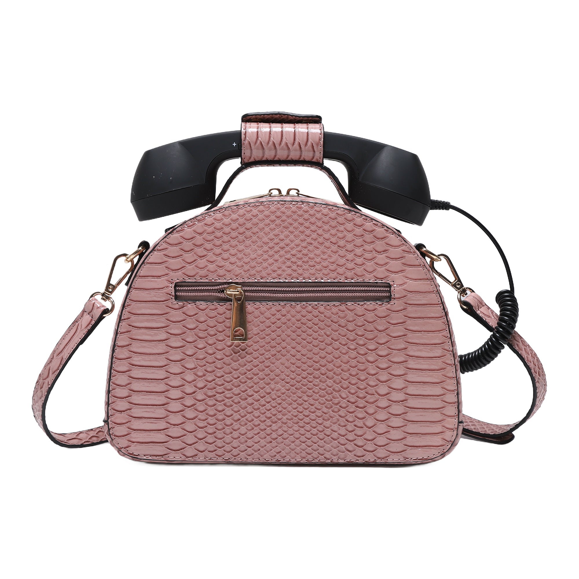 A subtle three-dimensional telephone landline crossbody bag-Angelkiss Bag