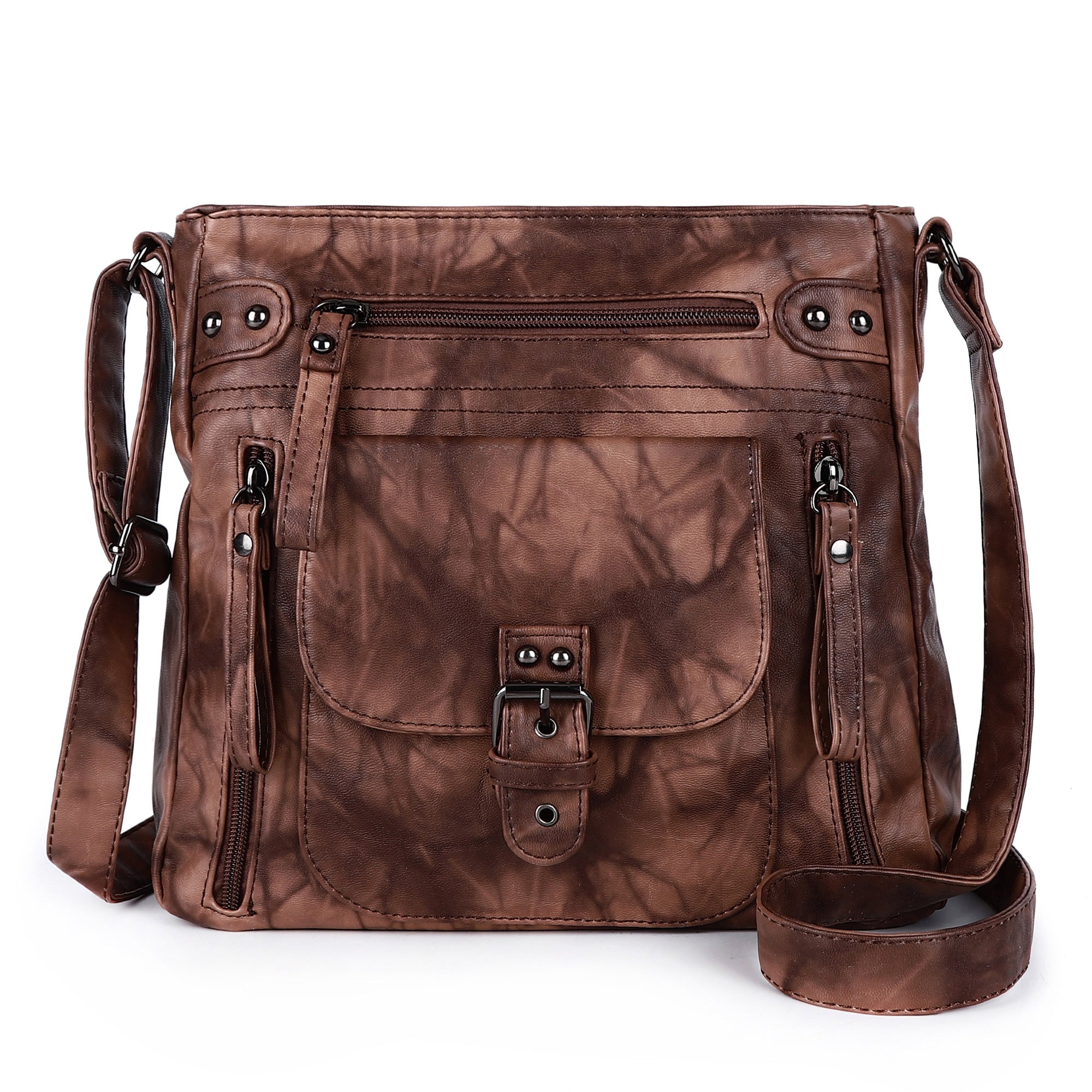 Solid color tie-dye crossbody bag-Angelkiss Bag